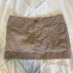 Vintage Khaki Mini Skirt